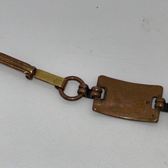 Vintage Copper Thunderbird Panel Link Bracelet With Replacement Clasp Tribal - Picture 11 of 15